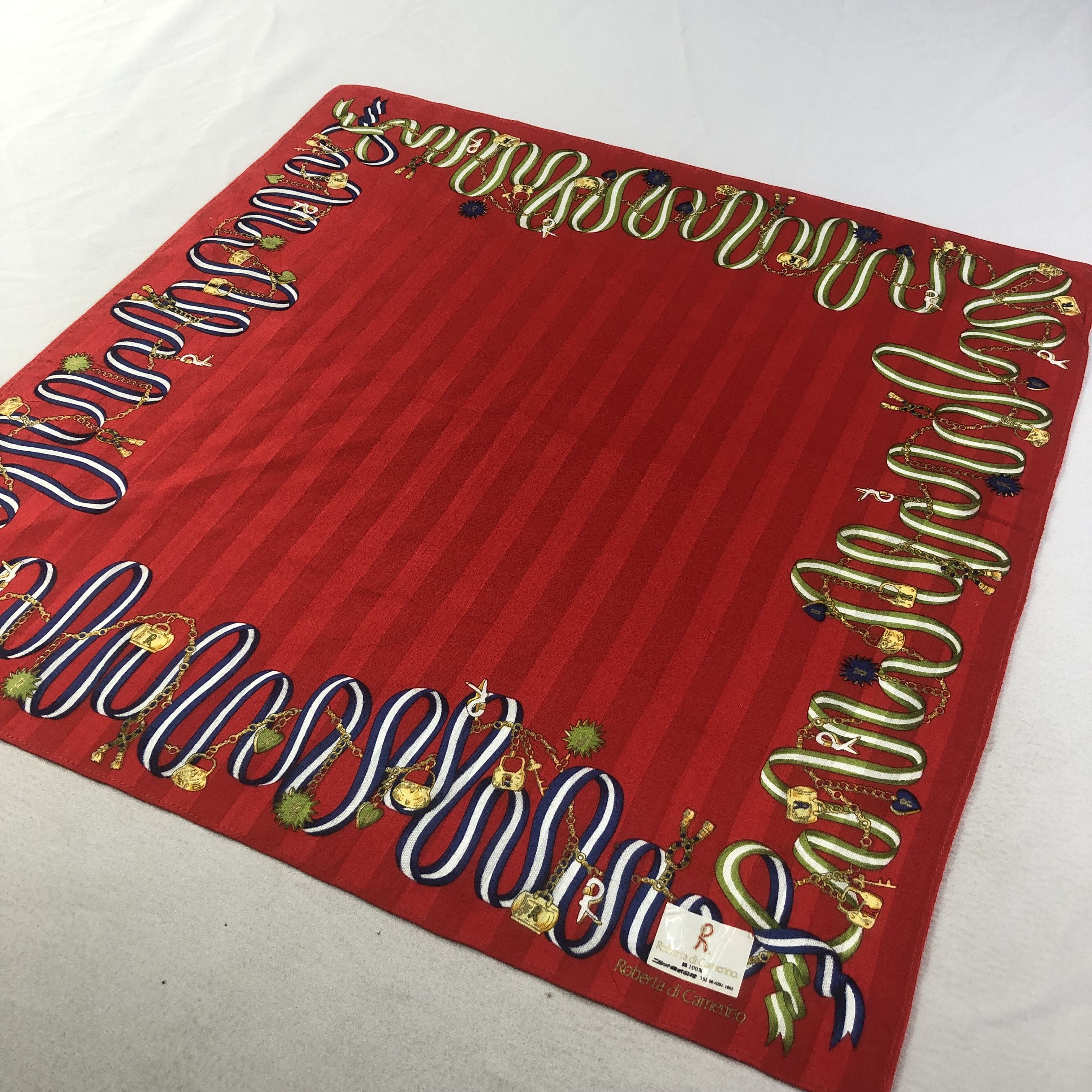 Roberta di Camerino × Vintage Roberta di Camerino Handkerchief Neckerchief Bandana H2303 Size ONE SIZE - 3 Thumbnail