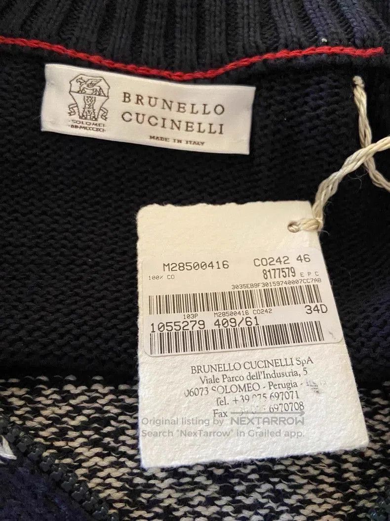 Brunello Cucinelli Brunello Cucinelli Knit Zip Cardigan. Size US S / EU 44-46 / 1 - 5 Thumbnail
