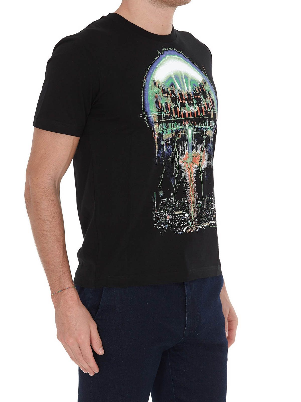 MCQ o1mle0424 T-Shirt in Black Size US M / EU 48-50 / 2 - 2 Thumbnail