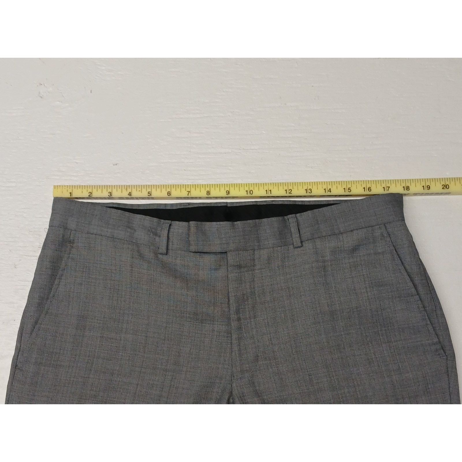Kenneth Cole Kenneth Cole (36x30) Gray Comfort Casual Fit Dress Pants Size US 36 / EU 52 - 6 Thumbnail
