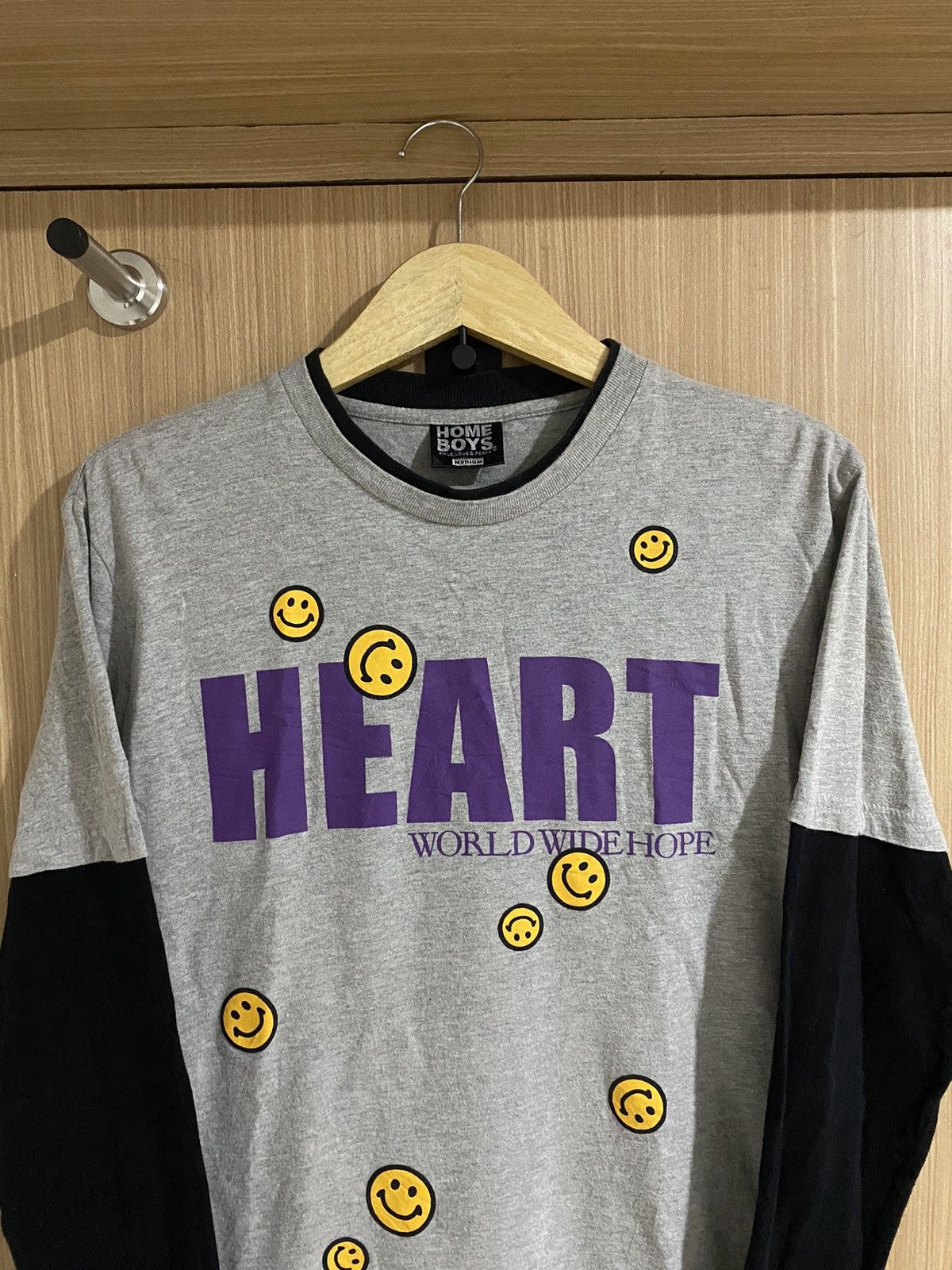 Beauty Beast × If Six Was Nine × Japanese Brand Y2k double layers home boys Heart Word wide Hope Poem Size US M / EU 48-50 / 2 - 2 Thumbnail