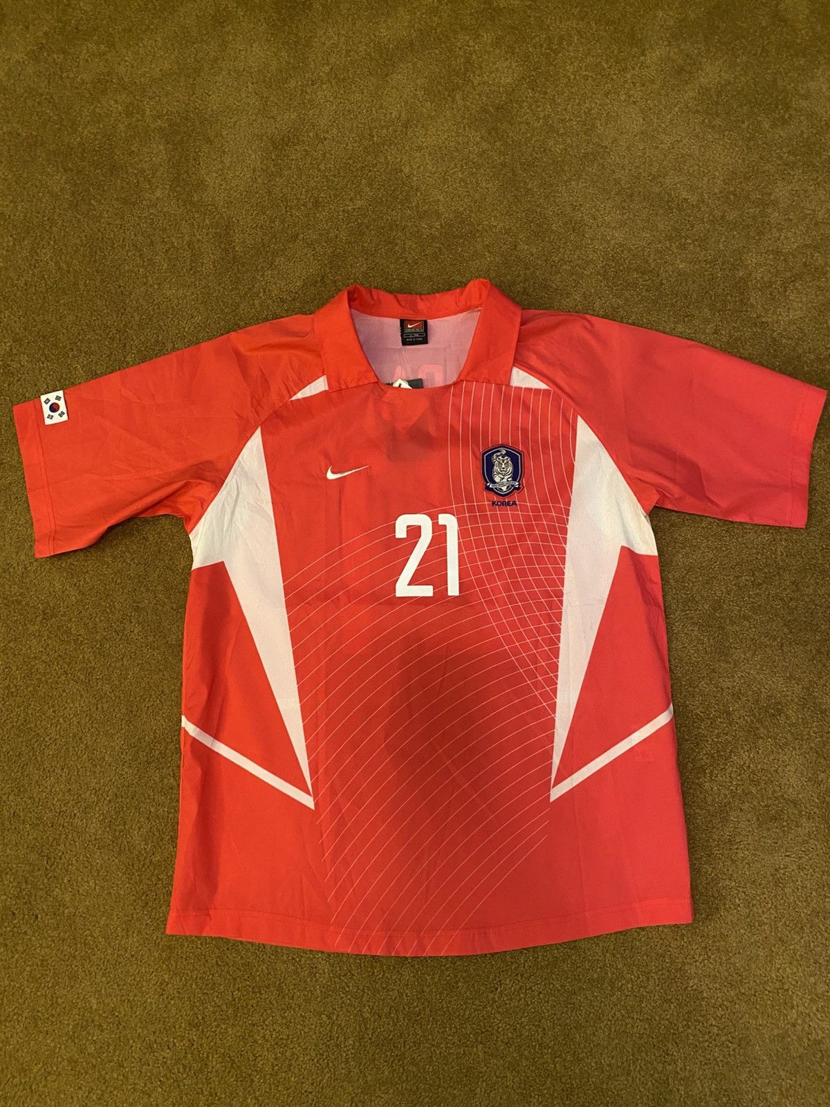 Nike × Vintage Nike x South Korea #21 Ji-Sung Park WC 2002 Home