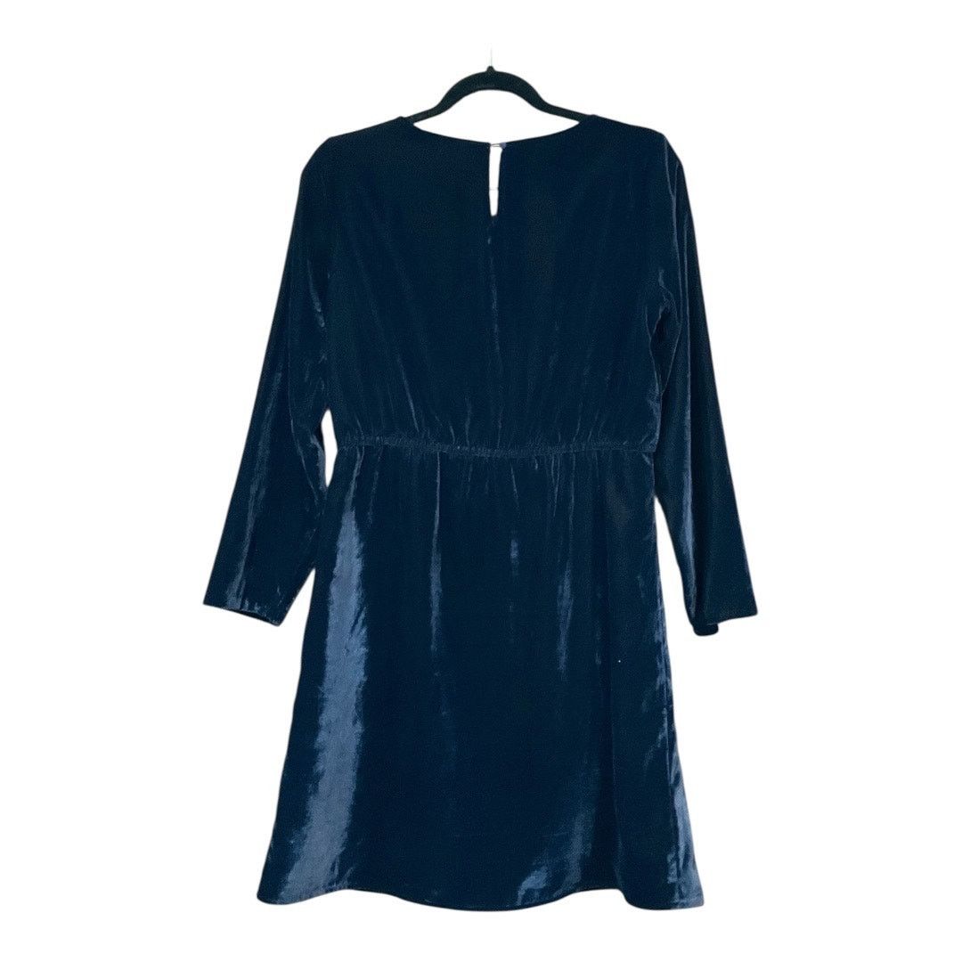 J.Crew J. Crew Dress Women 6 Blue Velvet Size M / US 6-8 / IT 42-44 - 4 Thumbnail