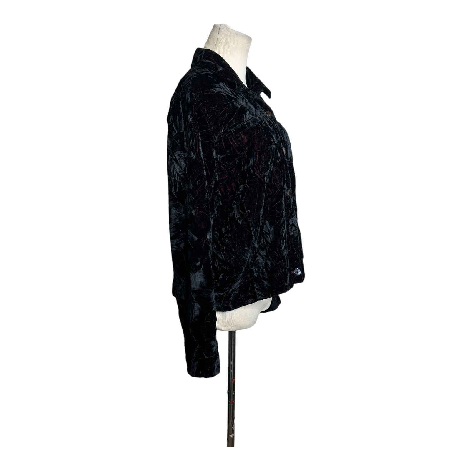 Chicos Chico's Design crushed velvet button jacket size 1 - M Size M / US 6-8 / IT 42-44 - 7 Thumbnail