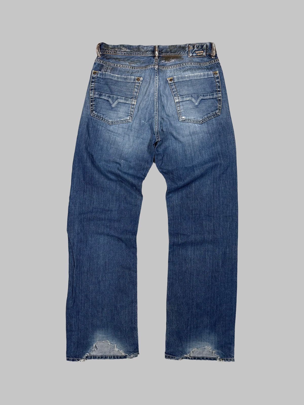If Six Was Nine Vintage Diesel Jeans Big Logo Distressed Baggy japanese 90s Size US 32 / EU 48 - 1 Thumbnail