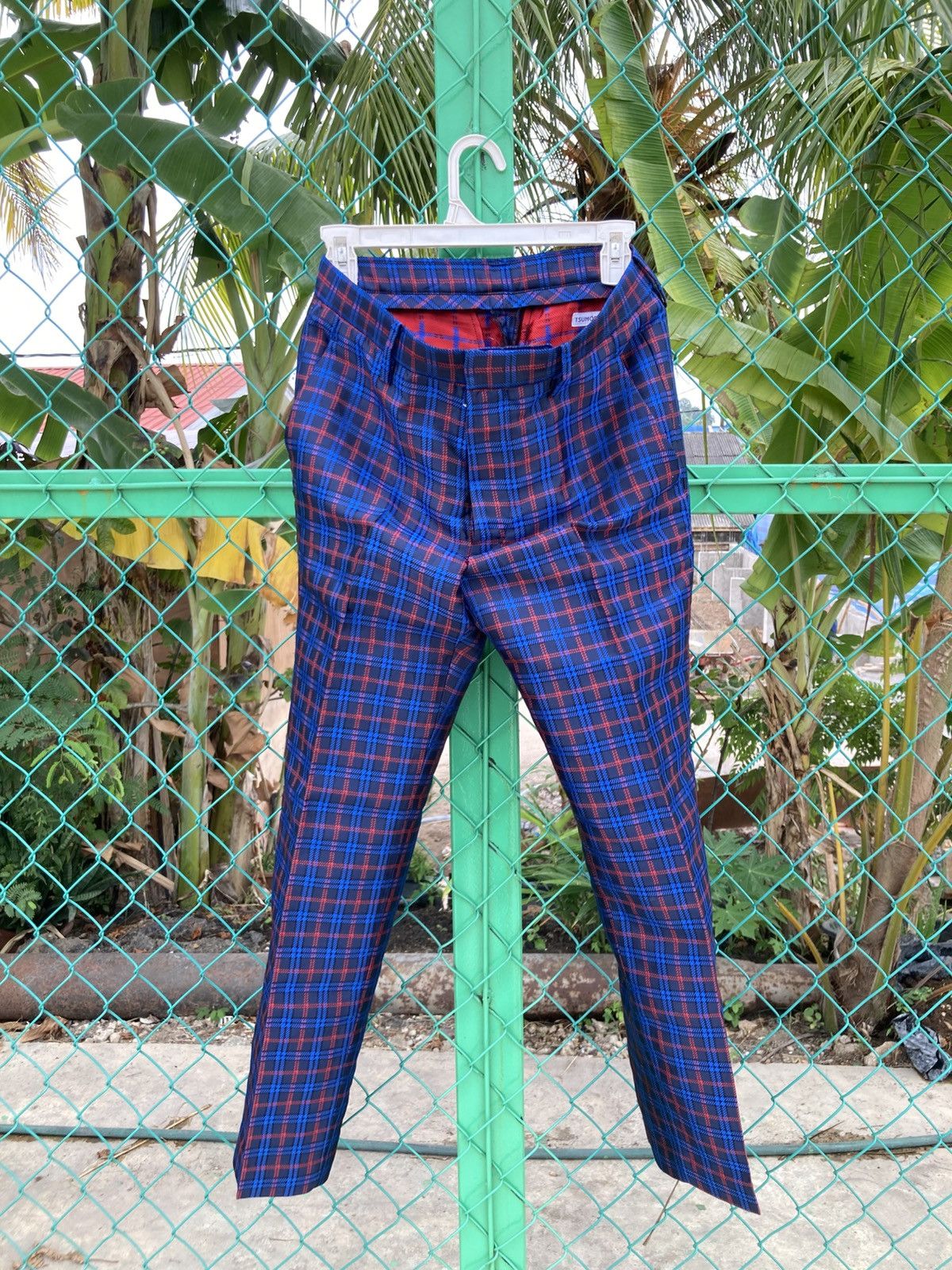 Tsumori Chisato Tsumori Chisato Tartan Plaid Tapered Trousers Size US 31 - 1 Thumbnail
