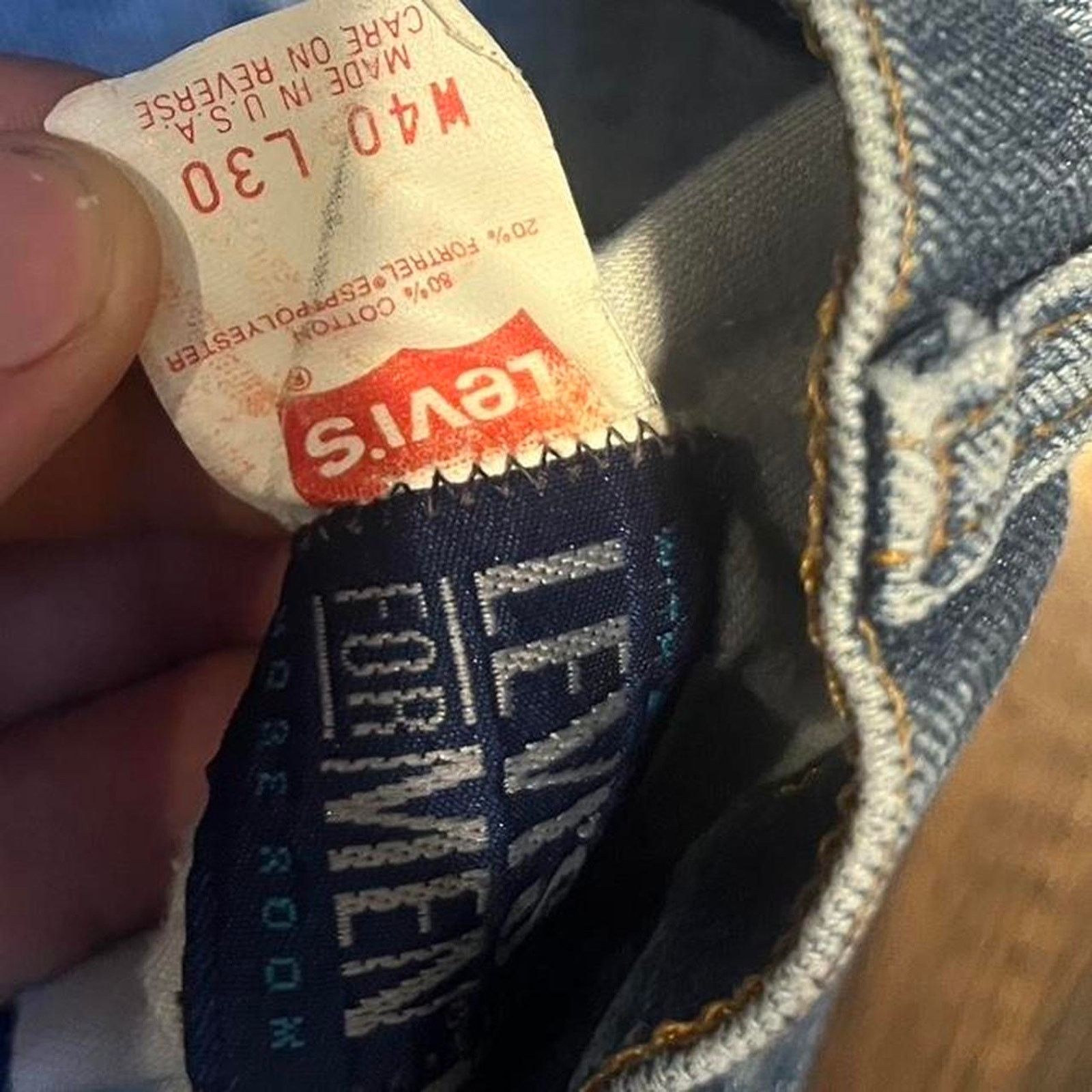 Levi's Vintage 80s Faded and Distressed Levis Jeans Size US 37 - 4 Thumbnail