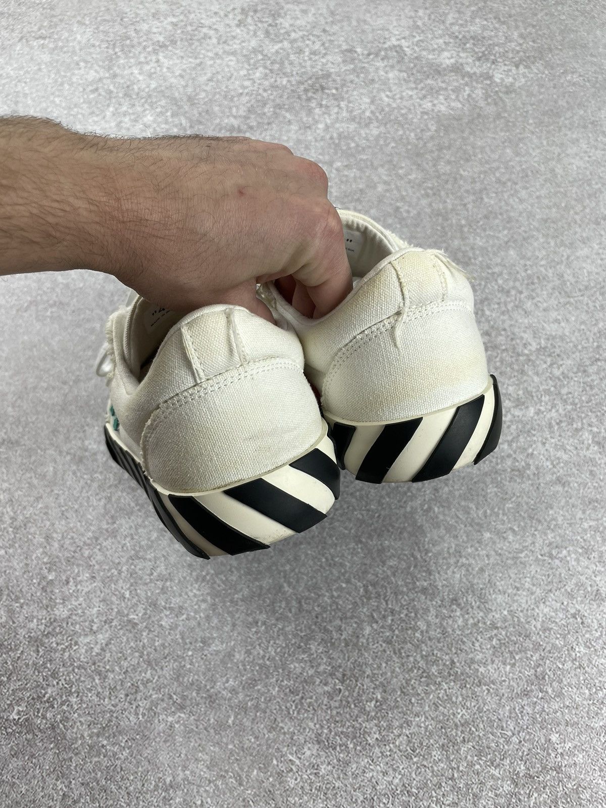 Off-White Off White Low Vulkanized Canvas Sneakers Size US 8 / EU 41 - 6 Thumbnail