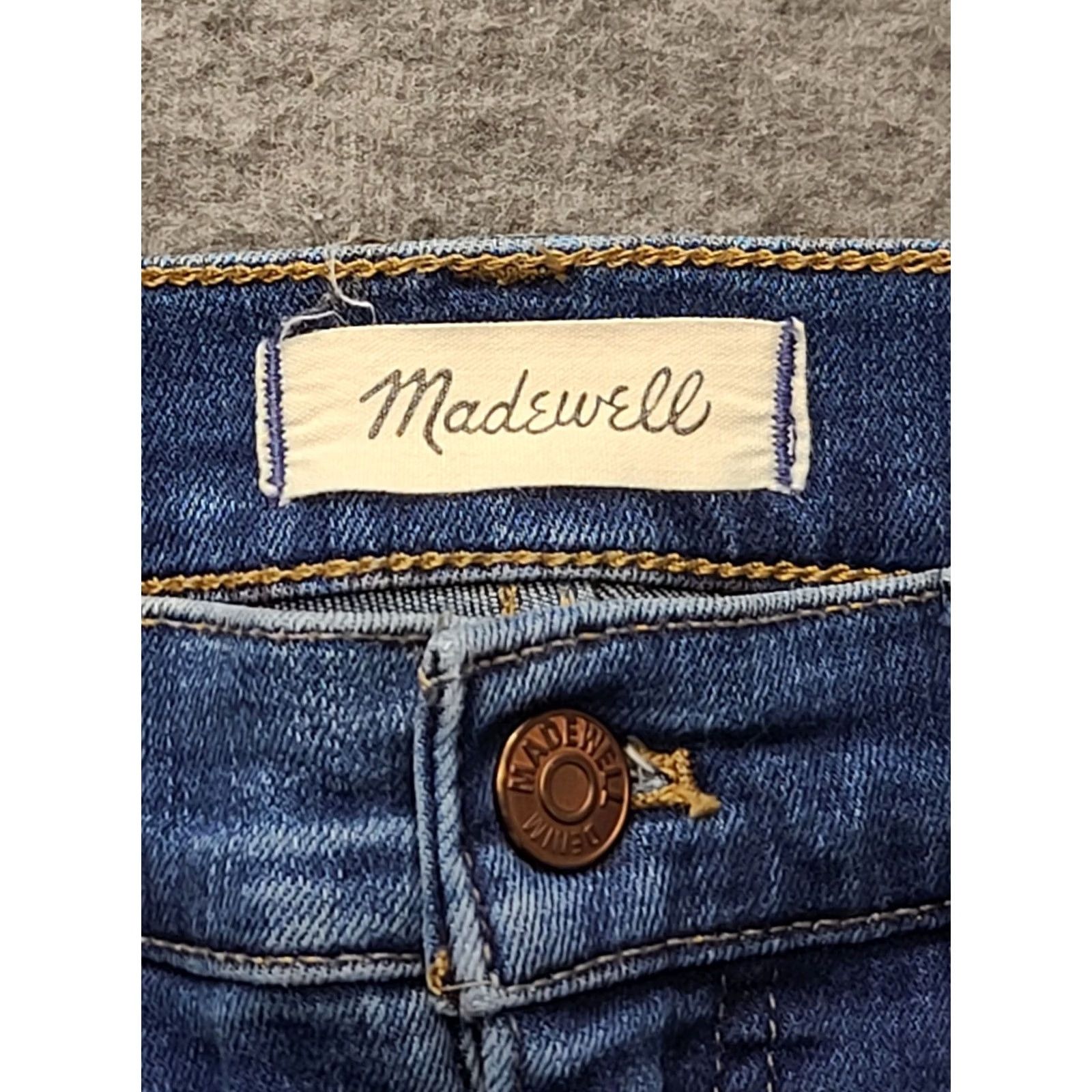 Madewell Madewell Jeans Women’s Regular 29x27 High Rise Roadtripper Distressed Denim Blue 5-Pocket City Comfort Stretch Women Size 29" - 2 Thumbnail