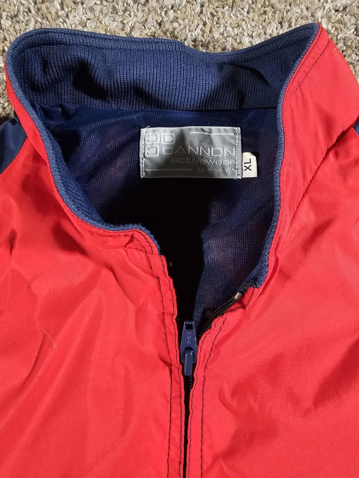 Canon cannon activewear north american fullzip jacket XL Red Blue Size US XL / EU 56 / 4 - 3 Thumbnail