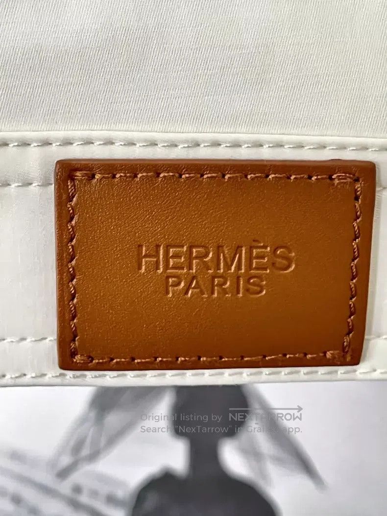 Hermes Hermes Embroidered single row button casual white denim ja Size XS / US 0-2 / IT 36-38 - 3 Thumbnail