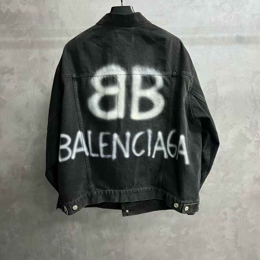 Balenciaga Balenciaga Retro Denim Black Light Jacket s Men Size US S / EU 44-46 / 1 - 1 Thumbnail