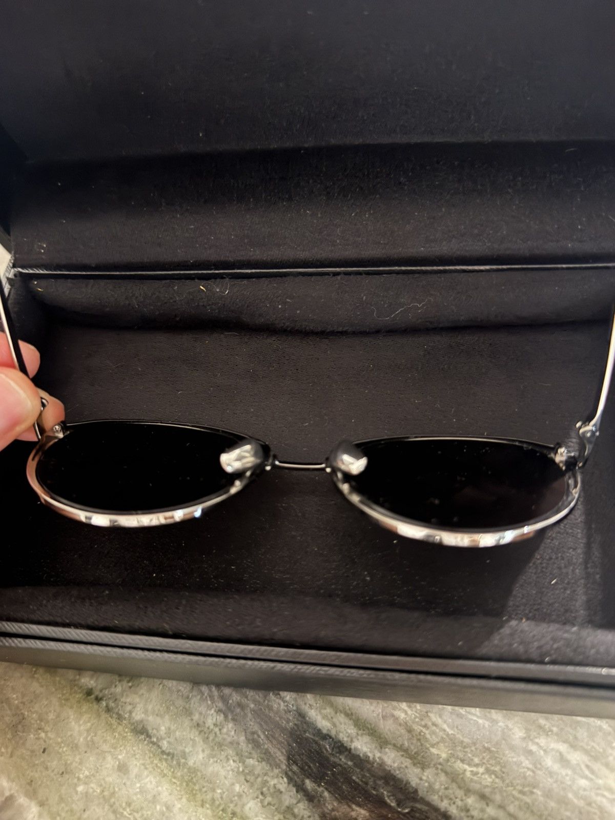 Linda Farrow Linda Farrow 18k White Gold Sunglasses Size ONE SIZE - 9 Thumbnail