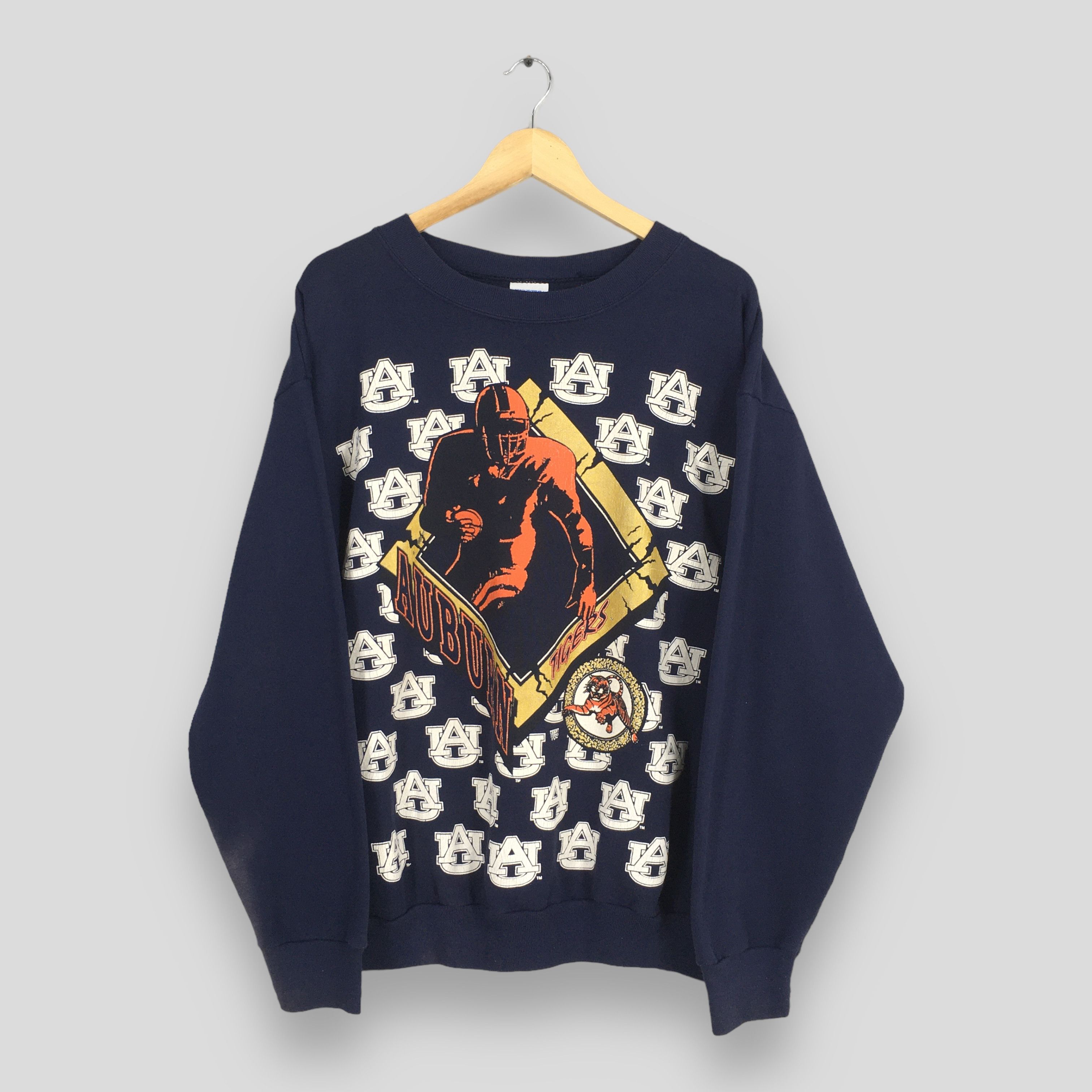 Tultex Vintage 90s Auburn University Football Sweater XLarge Size US XL / EU 56 / 4 - 1 Thumbnail
