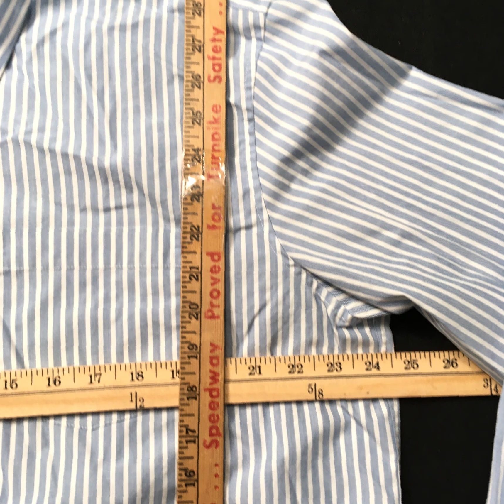 Vintage LL Bean Shirt Mens L Blue Striped Long Sleeve Collared Button Down Cotton Size US L / EU 52-54 / 3 - 4 Thumbnail