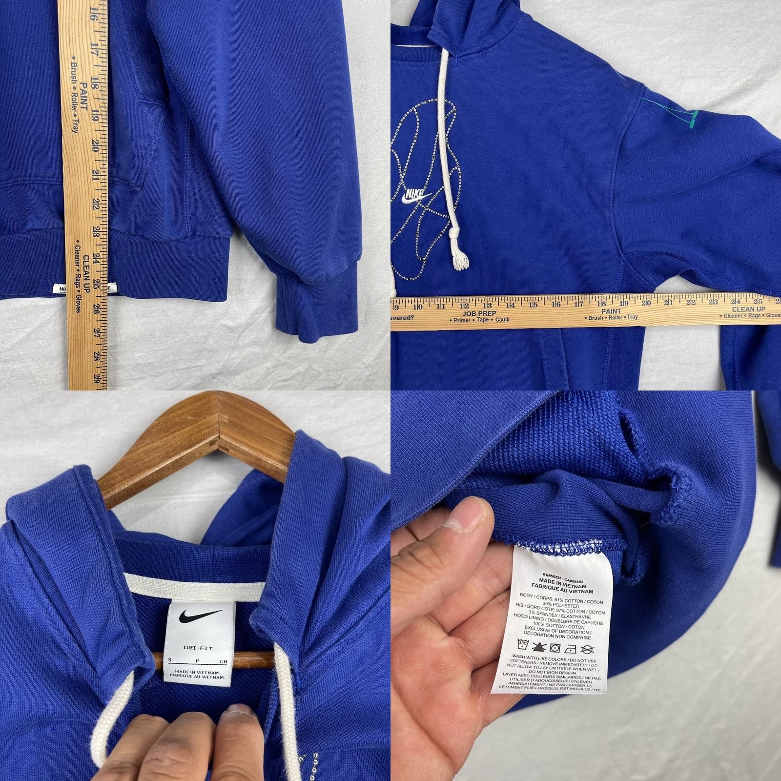 Nike Nike Hoodie Mens Small Blue Dri Fit Standard Issue Sweatshirt DQ6103-455 Size US S / EU 44-46 / 1 - 8 Thumbnail