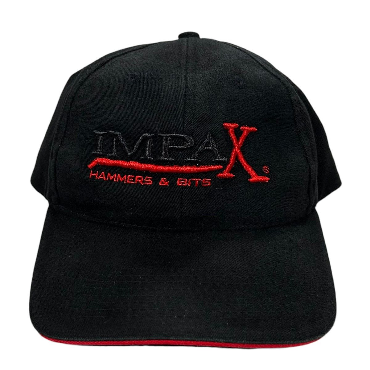 Vintage Vintage Impax Hammers & Bits Smith Bits Black Strapback Hat Size ONE SIZE - 1 Thumbnail