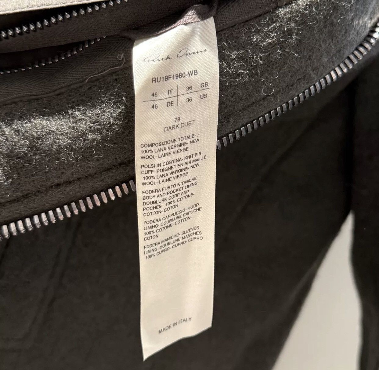 Rick Owens Rick owens mainline cashmere bomber coat2412-Nextarrow Size US S / EU 44-46 / 1 - 6 Thumbnail