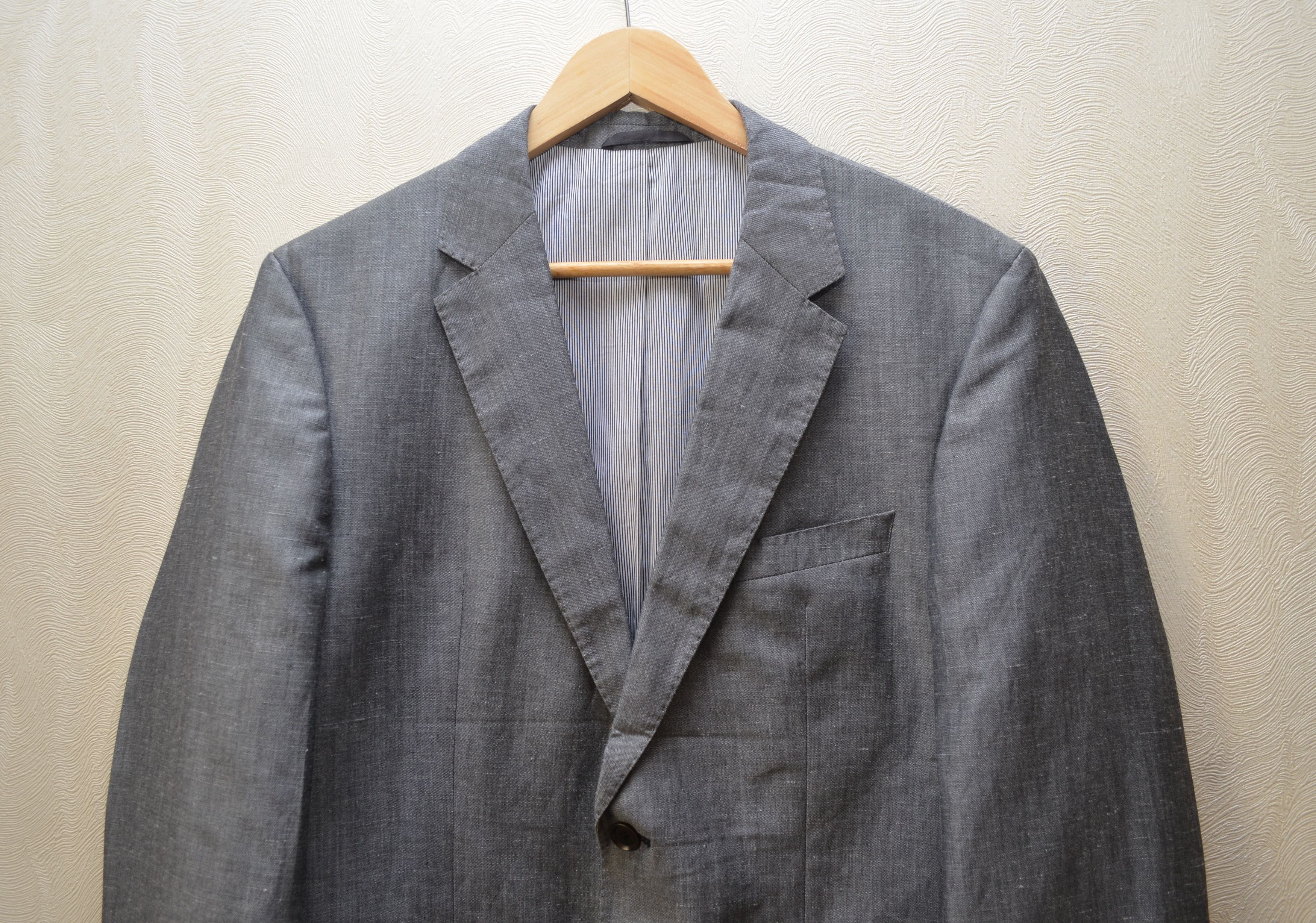 Hugo Boss HUGO BOSS Colombo Wool/Linen Grey Blazer Size EU52 US42 Size 42R - 2 Thumbnail
