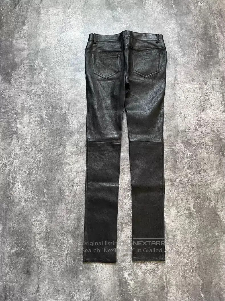 Saint Laurent Paris Saint Laurent Paris size F38 Basic Leather Pants Size US 26 / EU 42 - 6 Thumbnail