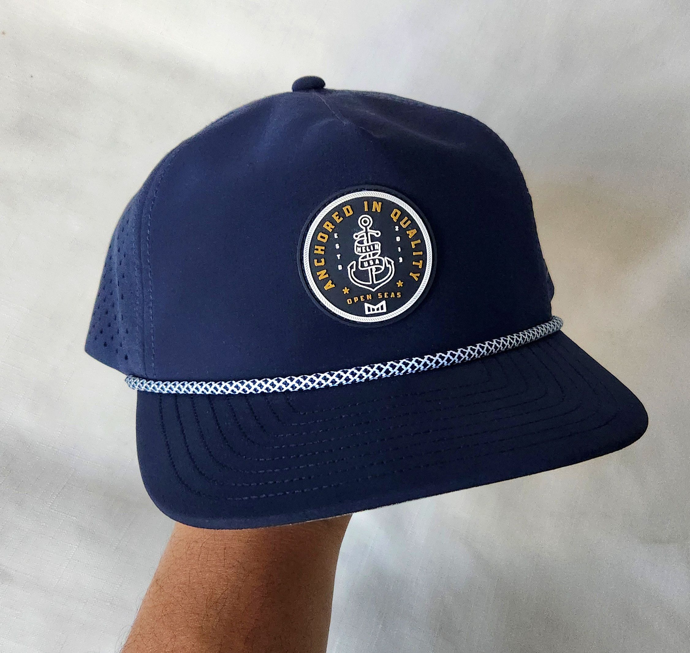 melin Melin Men's Coronado Brick Hydro Performance Blue Rope hat Size ONE SIZE - 1 Thumbnail