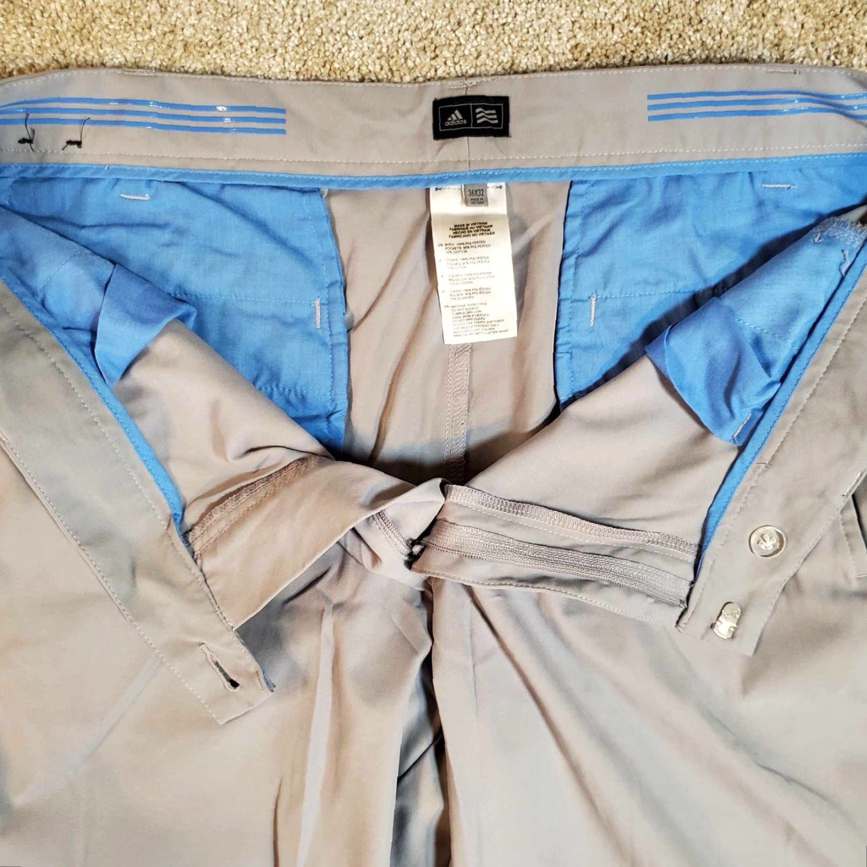 Adidas Adidas Climalite Dress Pants Golf Gray 36x32 Mens Regular Size US 36 / EU 52 - 2 Thumbnail