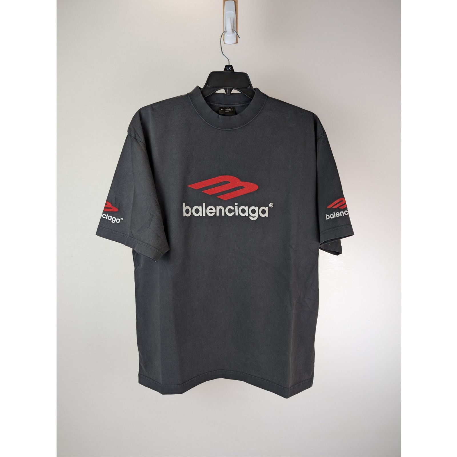 Balenciaga o1rshd1 Medium Fit 3B Sports Icon T-Shirt in Black Size US S / EU 44-46 / 1 - 2 Thumbnail