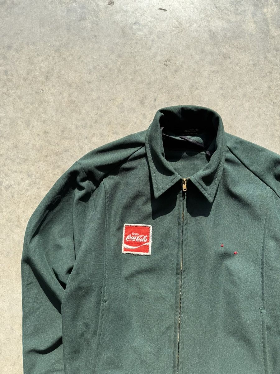 Coca Cola × Vintage Crazy Vintage 1960s Coca-Cola Uniform Zipup Jacket Size US L / EU 52-54 / 3 - 1 Thumbnail