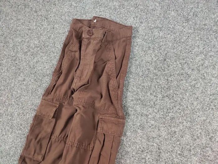 Japanese Brand Vintage 90s Japanese Brown Cargo canvas Pants Y2K Hype Style Size US 30 / EU 46 - 4 Thumbnail