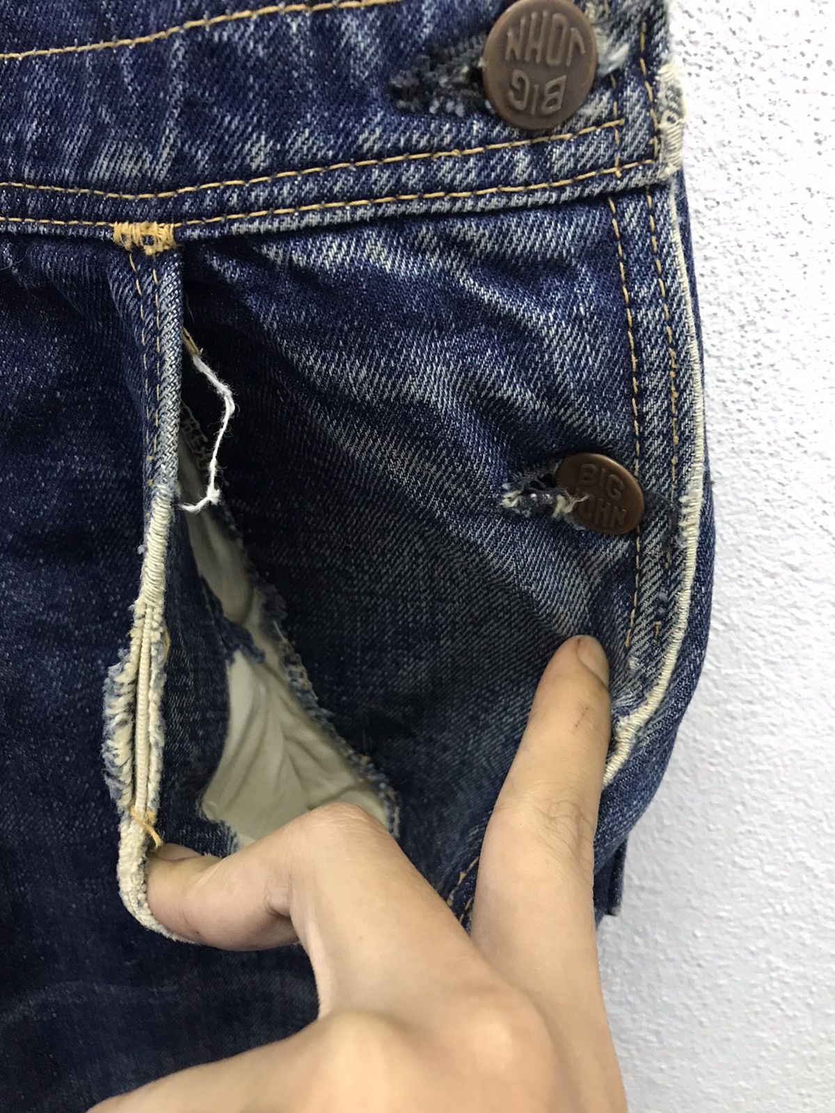 Big John × Vintage Vintage Big John Denim Overall Size US 30 / EU 46 - 9 Thumbnail