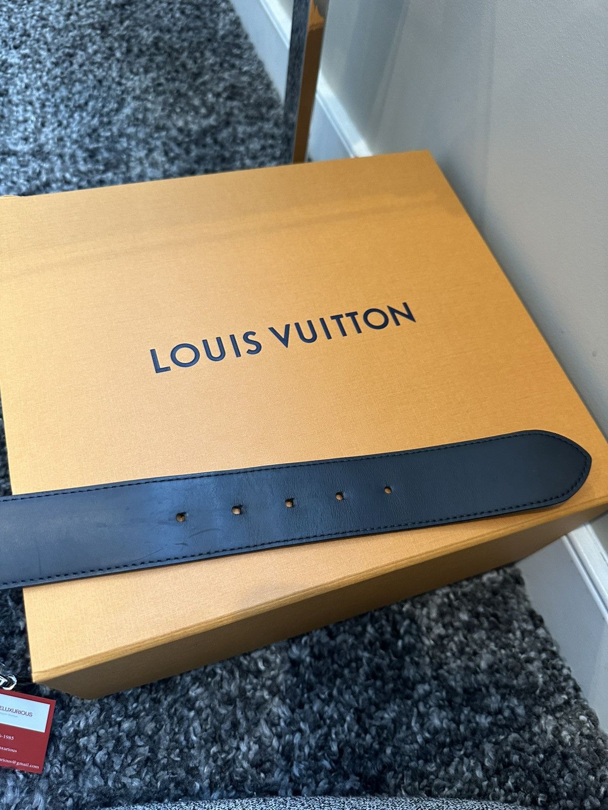 Louis Vuitton LOUIS VUITTON Monogram Eclipse Ceinture Reverso Belt Size 36 - 7 Thumbnail