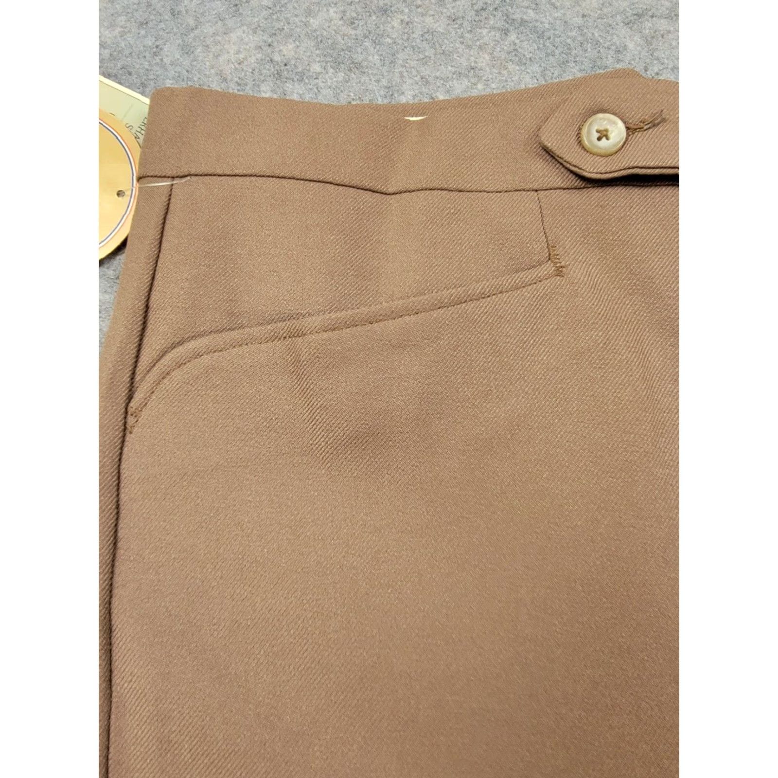 Levi's Levis Pants Mens 38x32 Brown Action Slacks Sta Prest Pleated Vintage Size US 38 / EU 54 - 5 Thumbnail