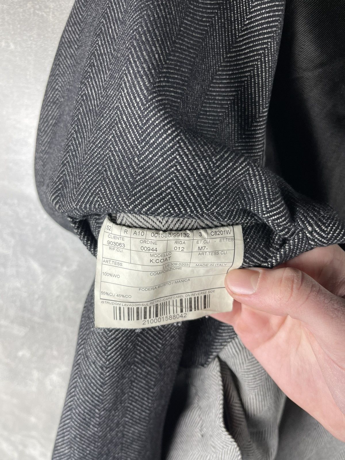Boglioli Vintage Boglioli Herringbone Wool Overcoat Made In Italy Size US L / EU 52-54 / 3 - 11 Thumbnail
