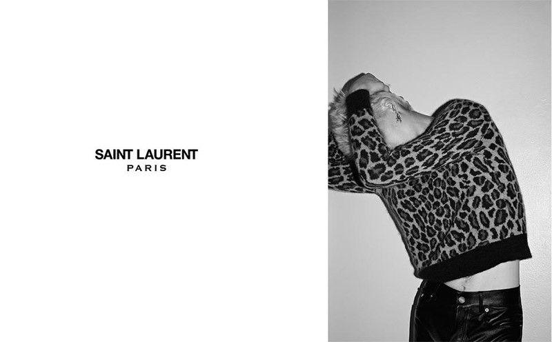 Hedi Slimane × Saint Laurent Paris FW15 Leopard print wool mohair knit sweater XS Size US XS / EU 42 / 0 - 4 Thumbnail