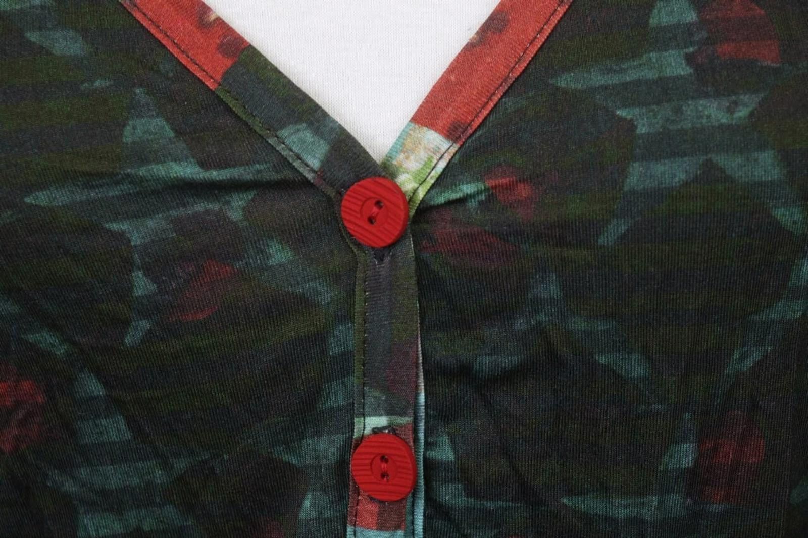Designer Aventures des Toiles Multicolor Viscose Cardigan Size 44 Size M / US 6-8 / IT 42-44 - 5 Thumbnail