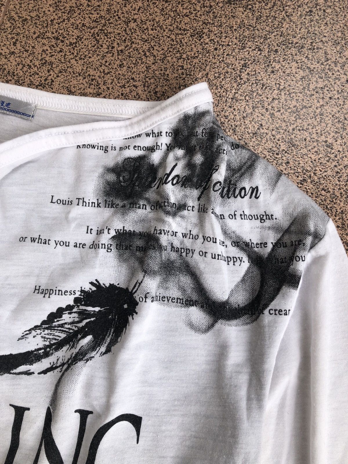 Japanese Brand Roddole poem words double layer longsleeve Size US M / EU 48-50 / 2 - 5 Thumbnail