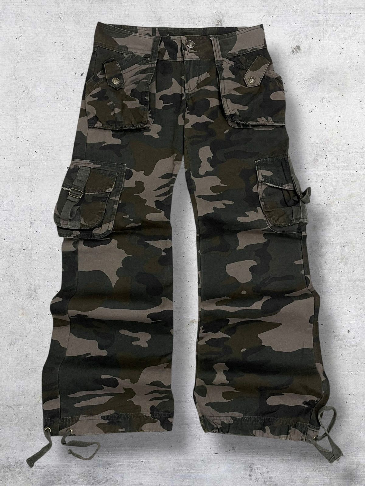 VINTAGE UPPER FREAK 90S JAPAN DESIGNER CAMO GOA MULTIPOCKET