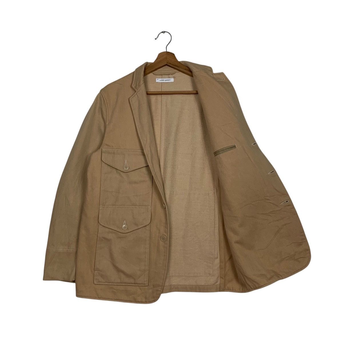 Japanese Brand LIVING CONCEPT 4 Pocket Casual Jacket #2678-C120 Size US M / EU 48-50 / 2 - 9 Thumbnail