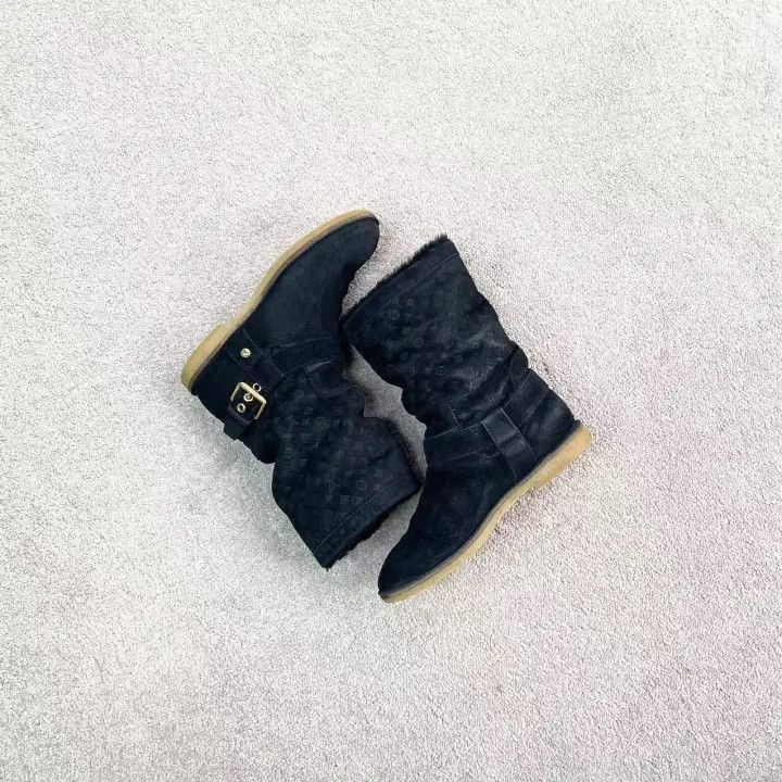 Louis Vuitton Louis Vuitton Black Fur Lined Fashion Boots -2508 Size US 6 / IT 36 - 4 Thumbnail
