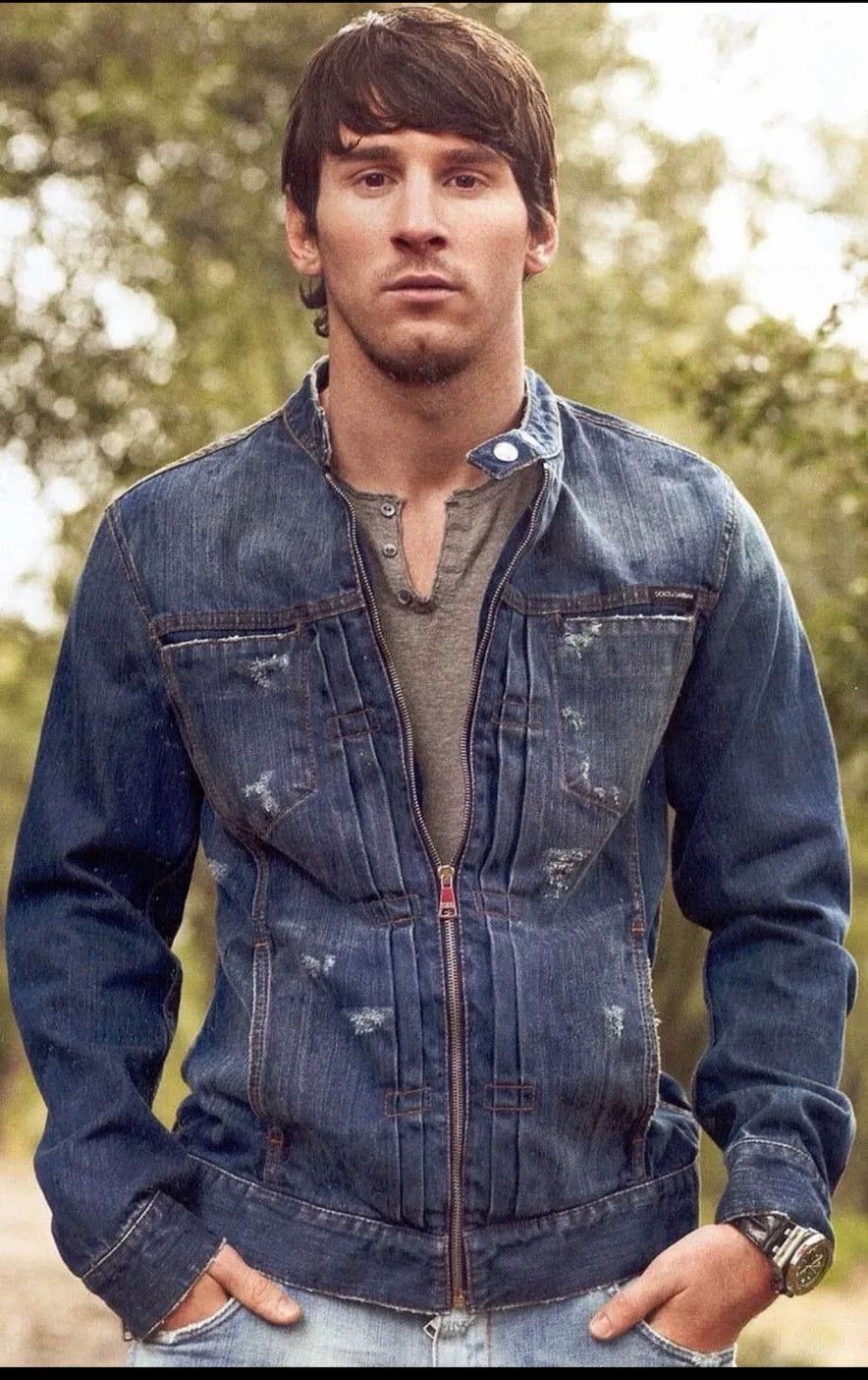 Dolce & Gabbana Dolce & Gabbana Messi Men's Denim Jacket Size US M / EU 48-50 / 2 - 1 Thumbnail