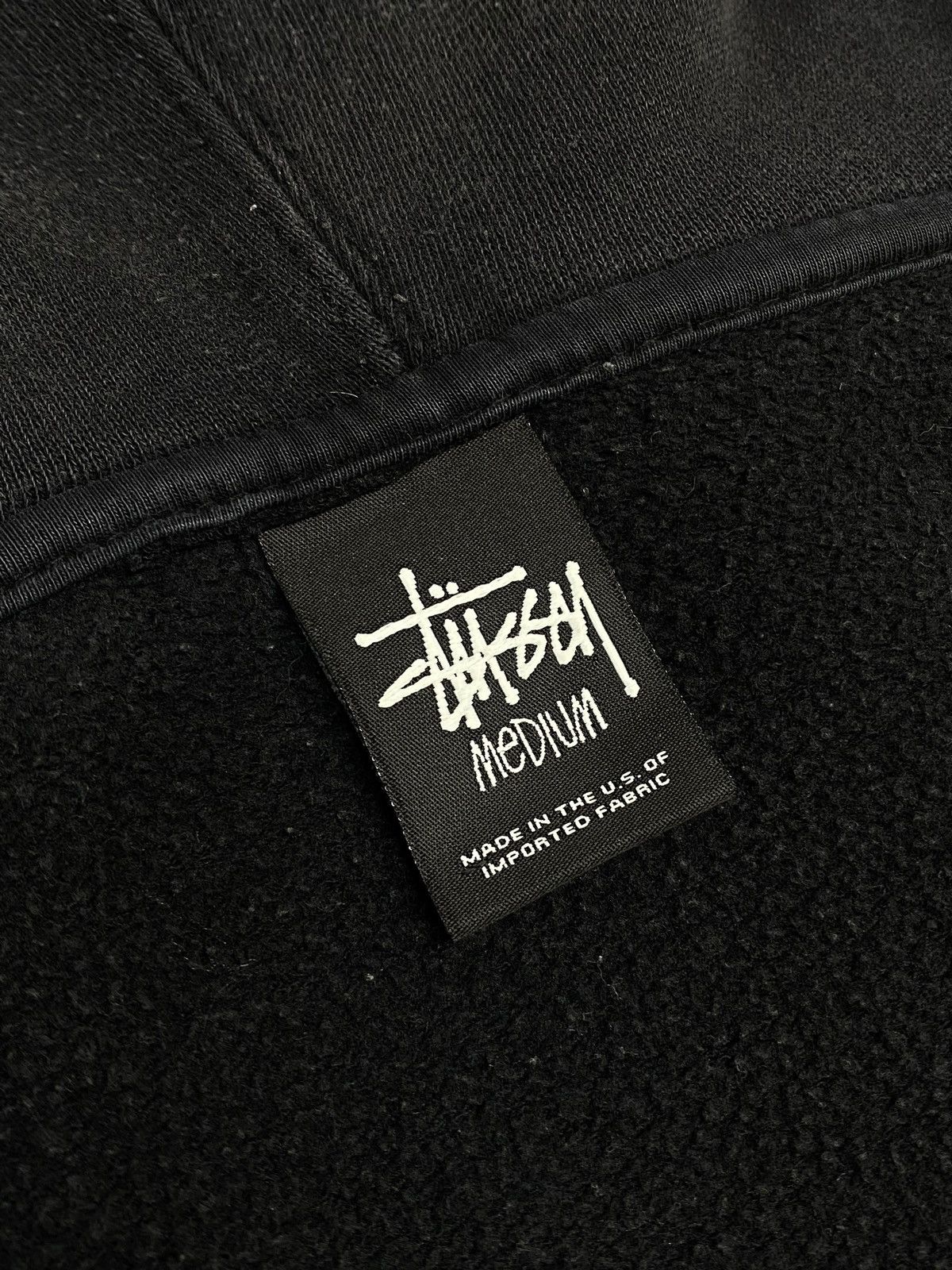 Stussy STUSSY ZIP HOODIE USA MADE FADED BLACK OG SKATE STYLE Size US M / EU 48-50 / 2 - 18 Thumbnail