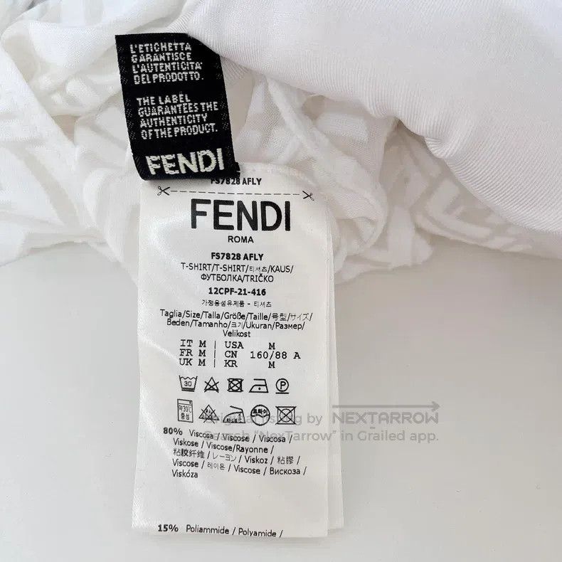 Fendi Fendi White Monogrammed Jumpsuit Size M / US 6-8 / IT 42-44 - 7 Thumbnail