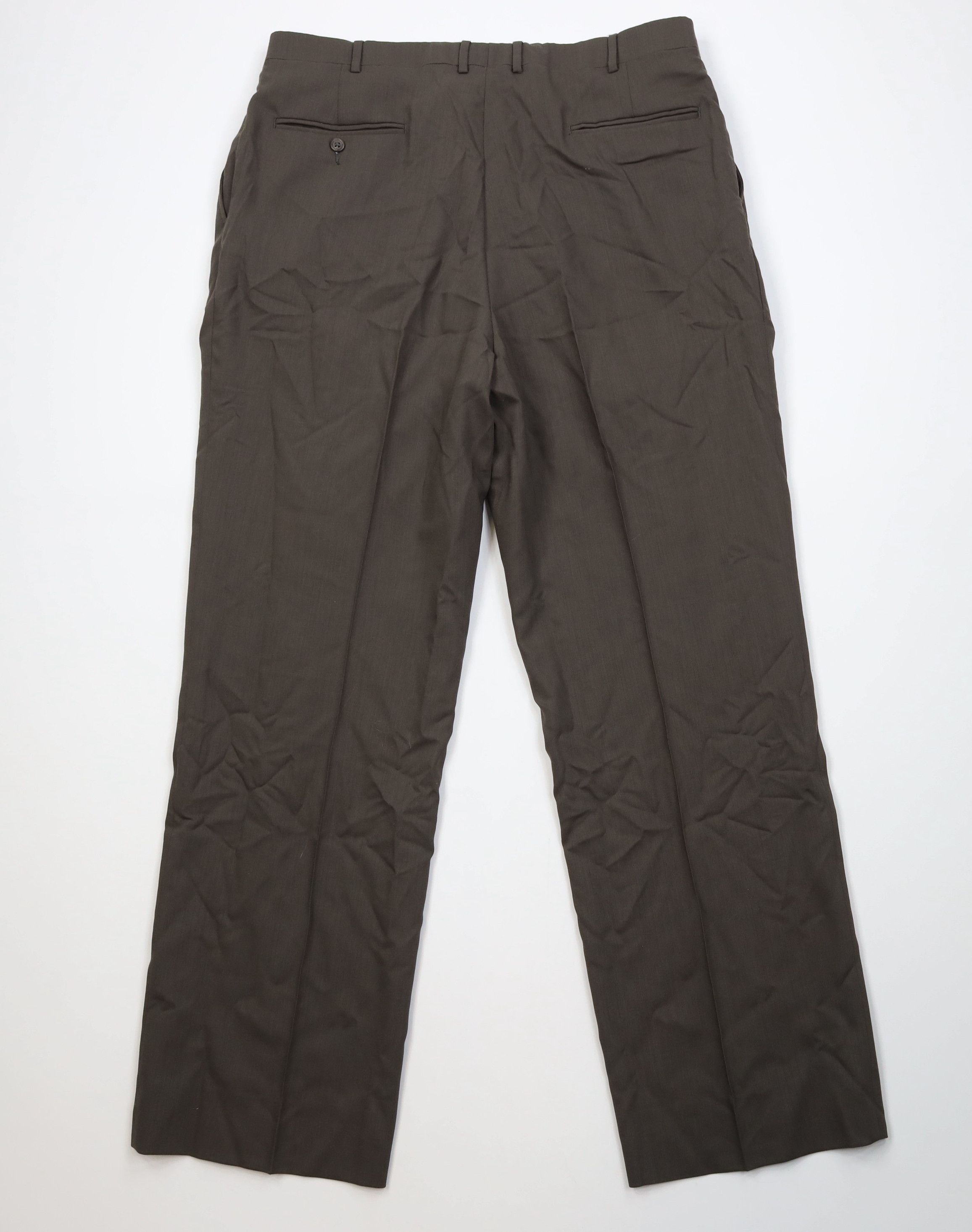 Vintage Vintage 90s Streetwear Pleated Wide Leg Chino Pants Brown Size US 38 / EU 54 - 11 Thumbnail