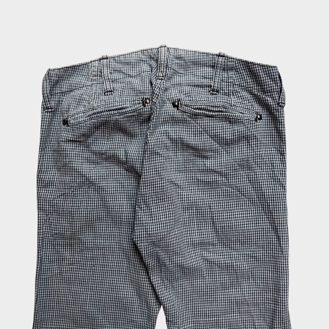 Pure Blue Japan Syoaiya Pure blue Japan houndstooth leather list pocket Size US 29 - 4 Thumbnail