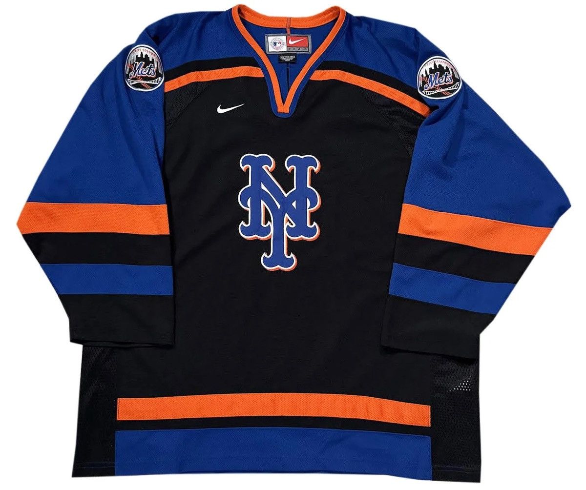 Nike Vintage Nike New York Mets Hockey Jersey (Size XXL) Size US XXL / EU 58 / 5 - 1 Thumbnail