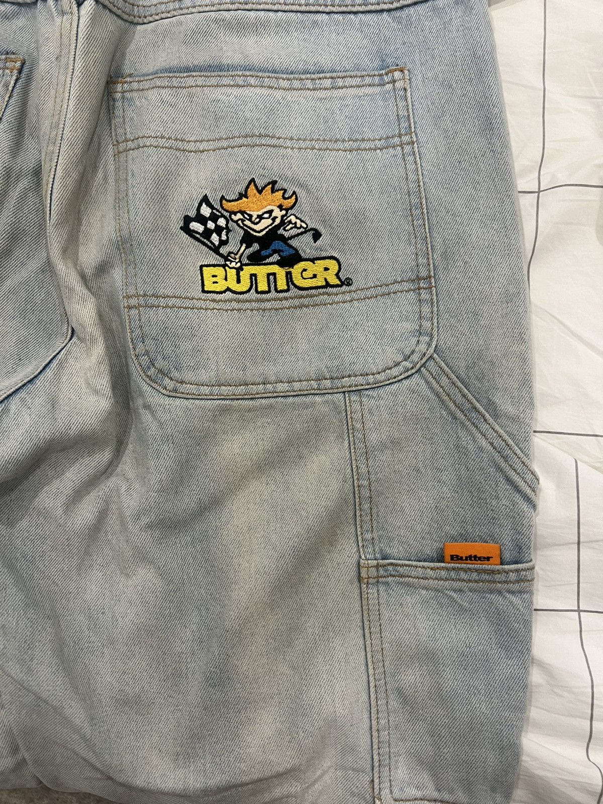 Butter Goods Butter relaxed fit light blue denim jeans Size US 36 / EU 52 - 4 Thumbnail