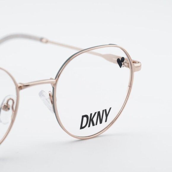 DKNY DKNY DK1032 770 Eyeglasses Rose Gold 48mm Round Frame Size ONE SIZE - 7 Thumbnail