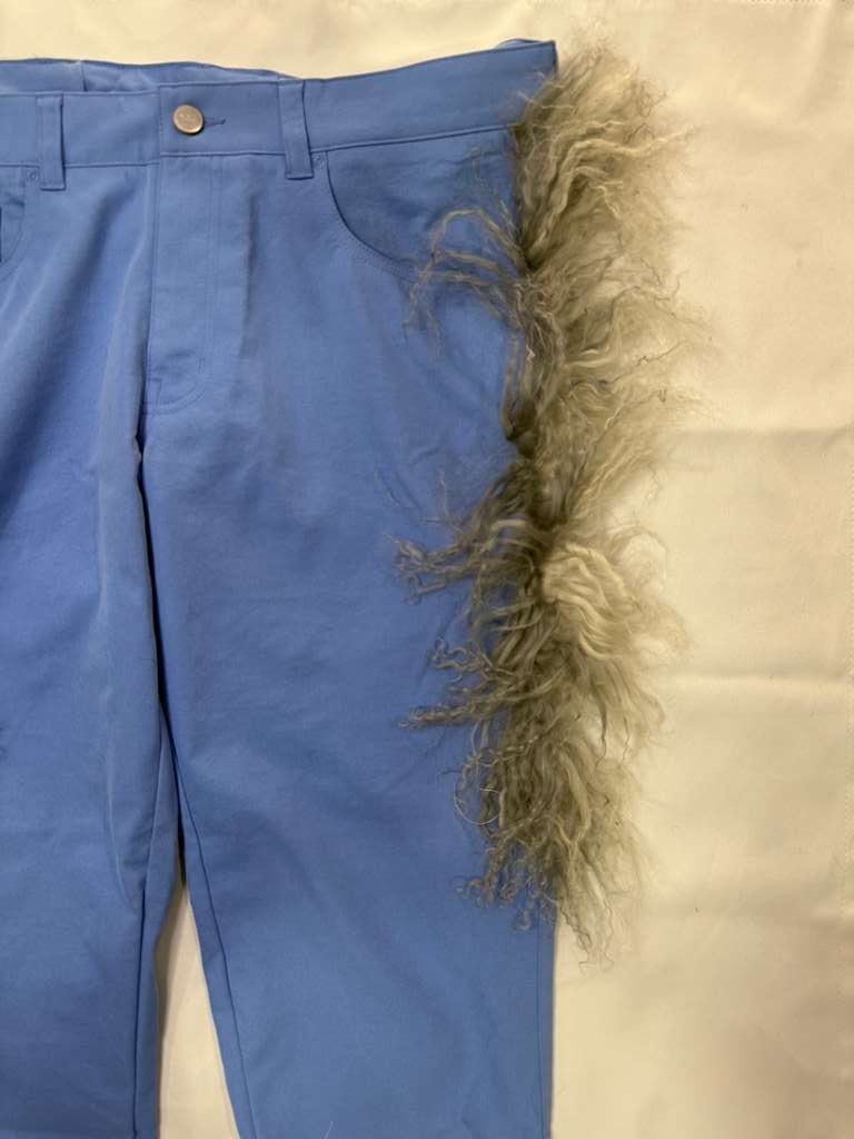 Other Mongolian goat Custom Blue, Mongolian Panels Size US 32 / EU 48 - 2 Thumbnail