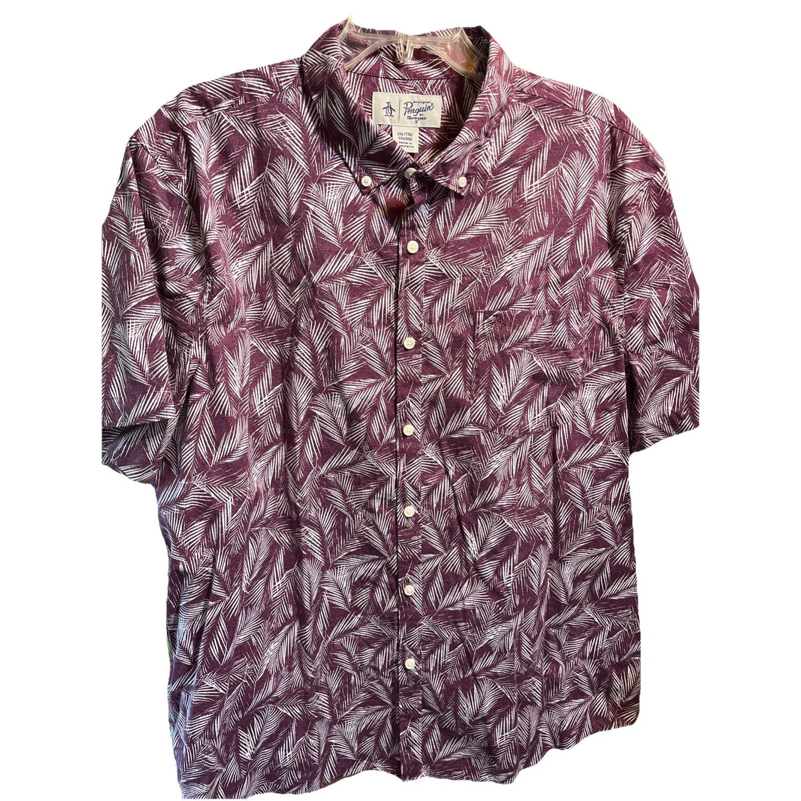 Other Penguin Munsingwear VTG Shirt Men XXL Red Palm Floral Button Size US XXL / EU 58 / 5 - 1 Thumbnail
