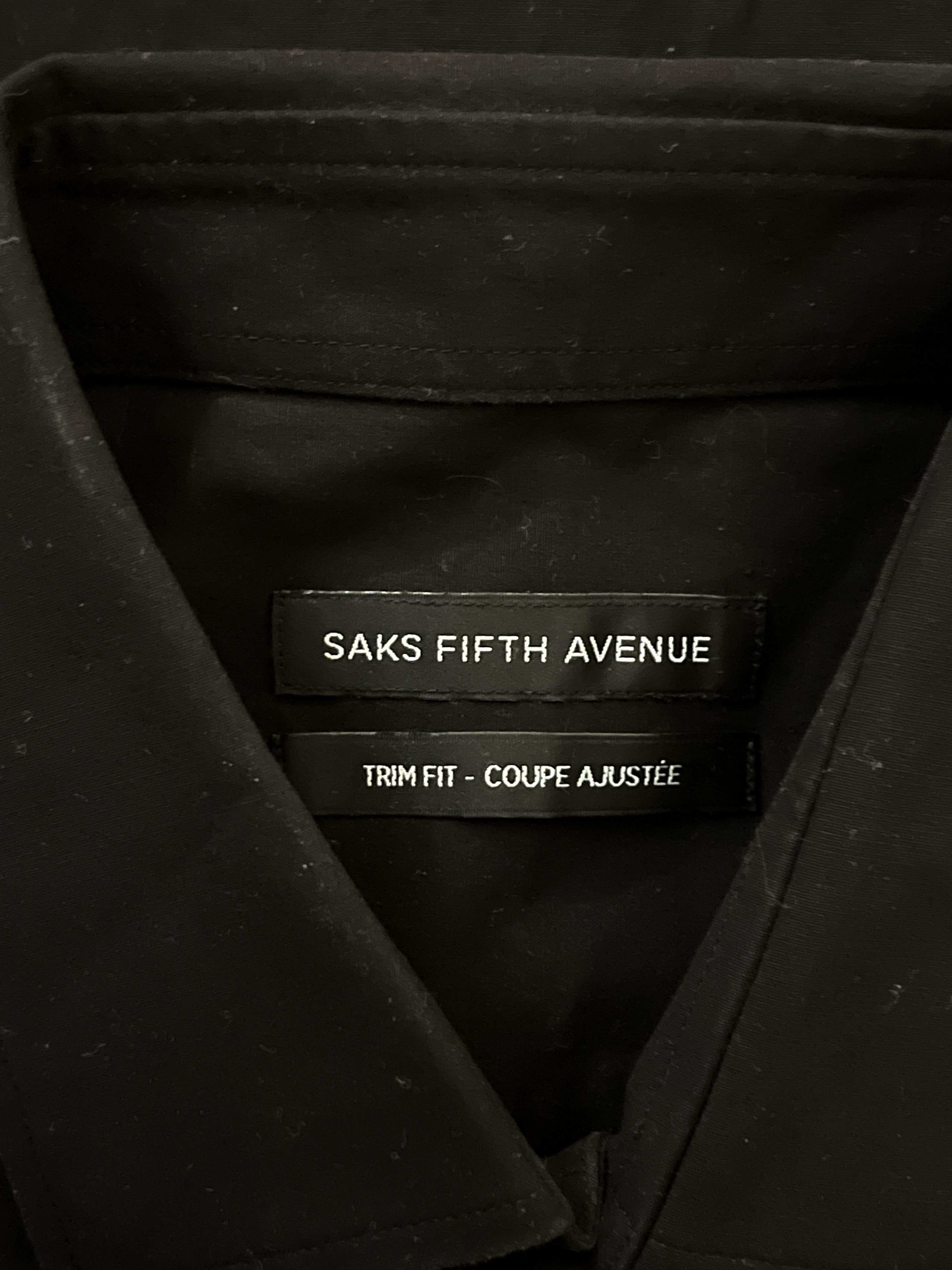Saks Fifth Avenue Saks Fifth Avenue Black Dress Shirt M Size US M / EU 48-50 / 2 - 3 Thumbnail
